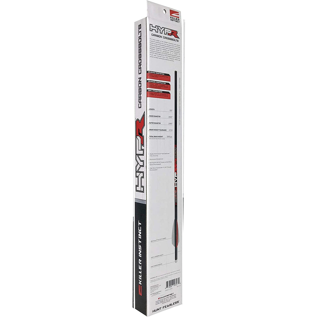 Killer Instinct MSCKI-1064-6 HYPR 20 Inch Carbon Crossbow Bolts (6 Pack) (Used) - VMInnovations
