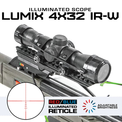 Killer Instinct Boss 405 Hunting Crossbow with Scope, Quiver and 3 Bolts, Camo - VMInnovations
