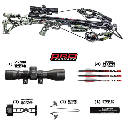 Killer Instinct Ripper 415 Hunting Crossbow w/Scope, Camo and Slayer Bow Case - VMInnovations