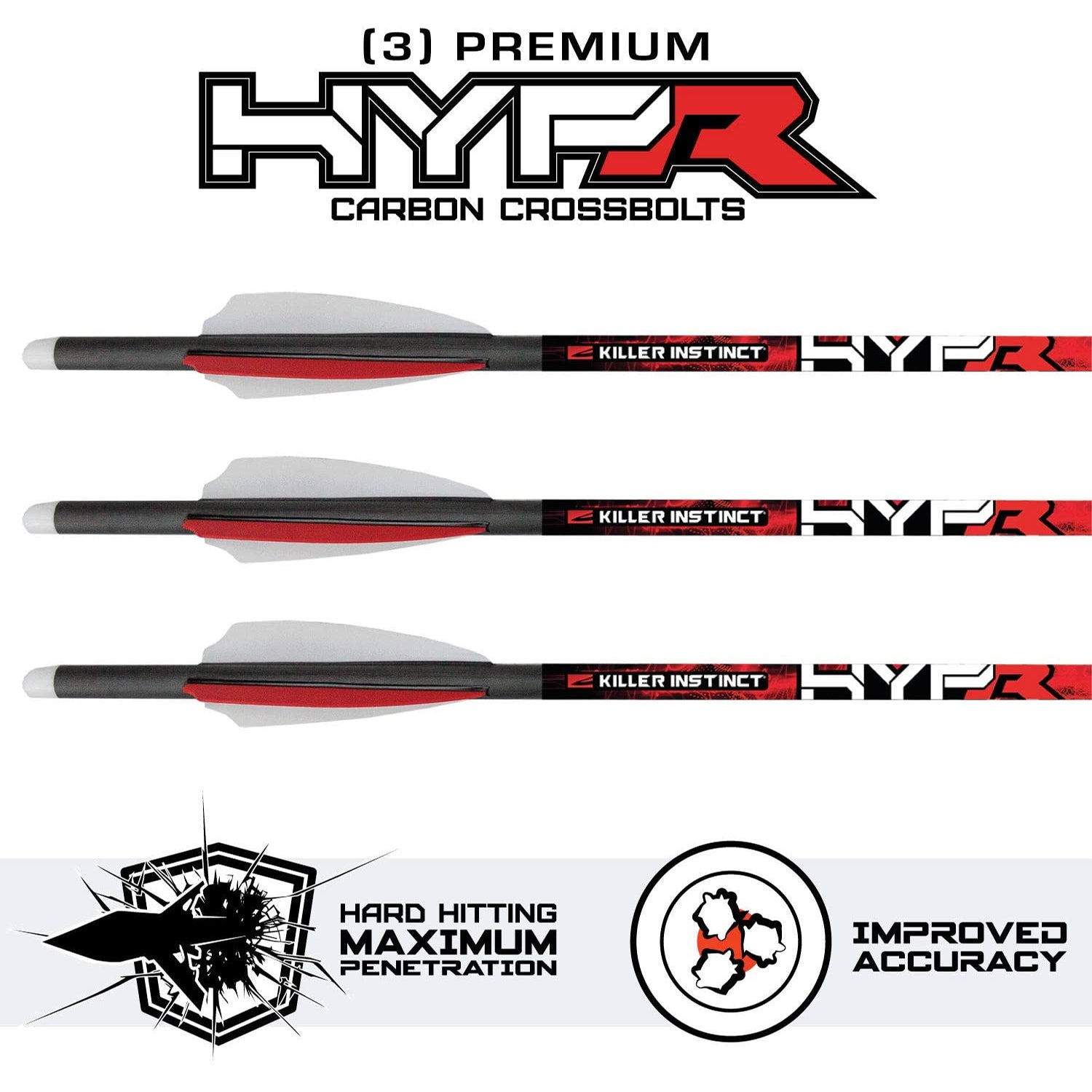 Killer Instinct Ripper 415 Hunting Crossbow with Scope, Quiver and 3 Bolts, Camo - VMInnovations