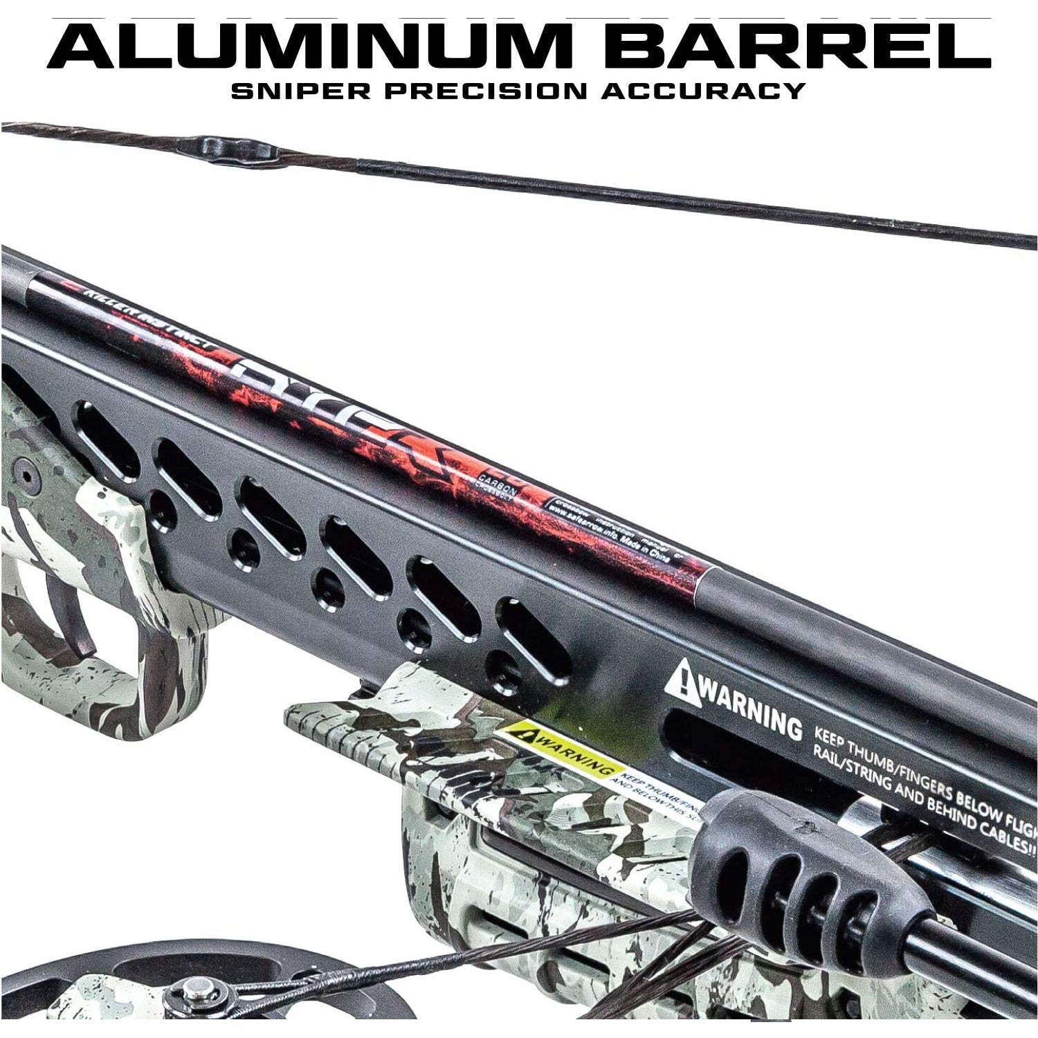 Killer Instinct Ripper 415 Hunting Crossbow with Scope, Quiver and 3 Bolts, Camo - VMInnovations