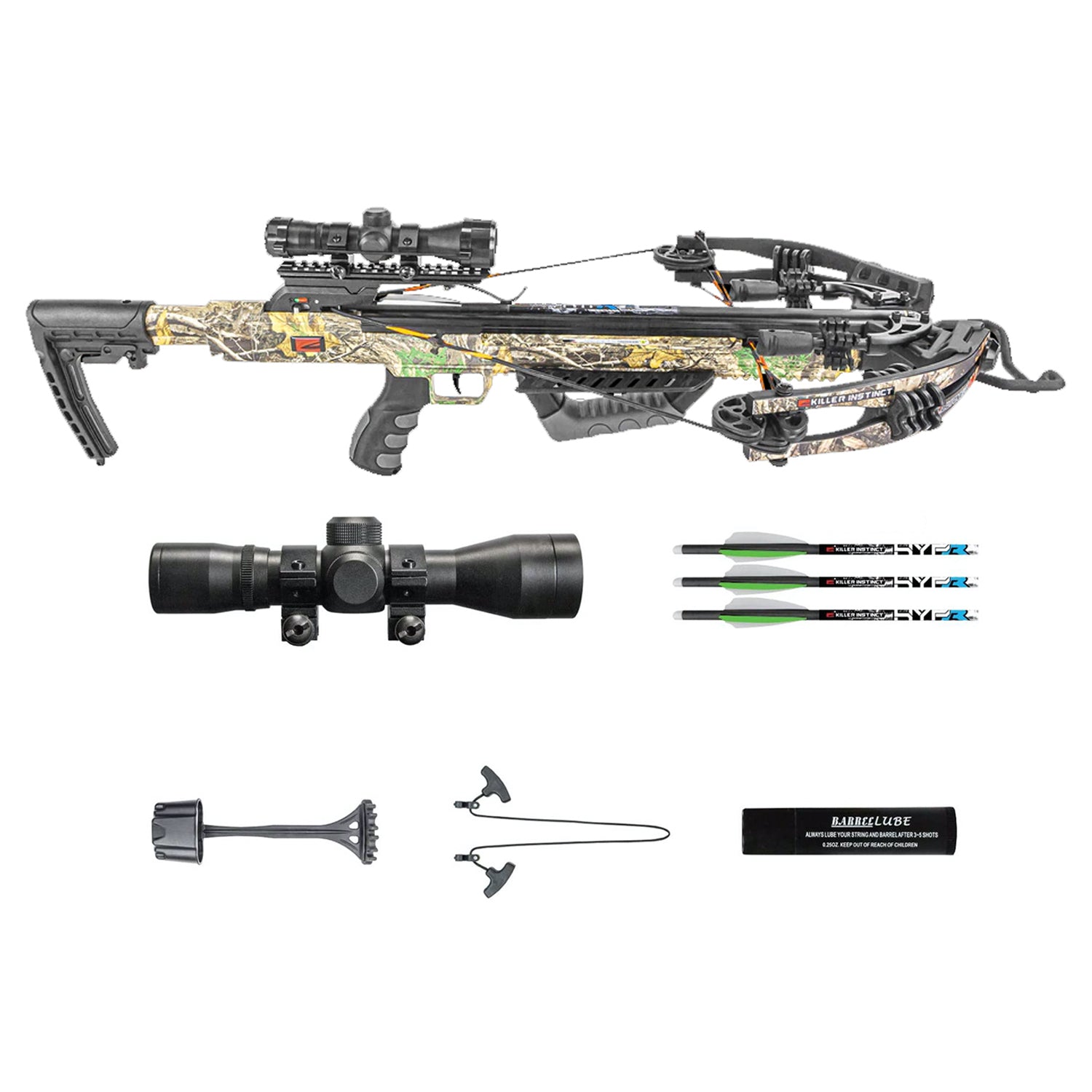 Killer Instinct Burner Hunting Crossbow & KI Series Ambidextrous Crank Reloader