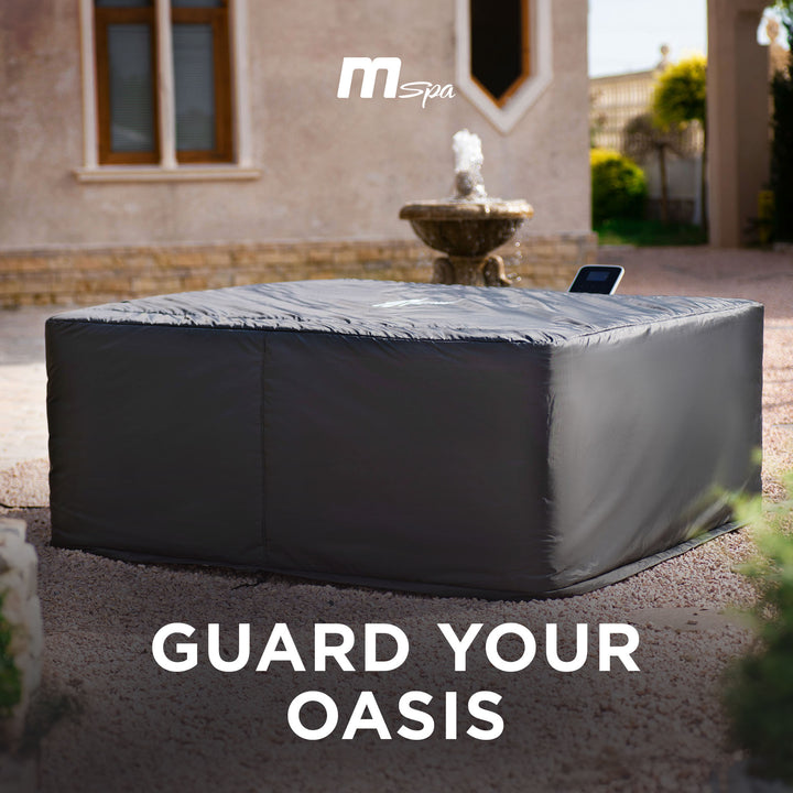 MSpa Thermal Cover Designed for OSLO Model with Tightening Rope and Buckle, Gray