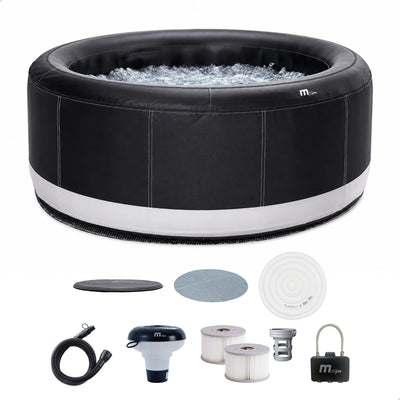 MSpa Round Inflatable Bubble Massage Spa, 4 to 6 Person Hot Tub (Used) - VMInnovations