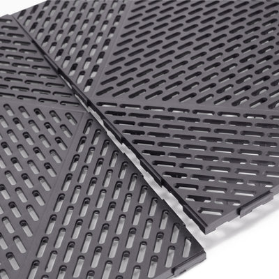 EasyTile 12 Pack Interlocking Modular Tiles with Drainage, 18x18 In, (Open Box)