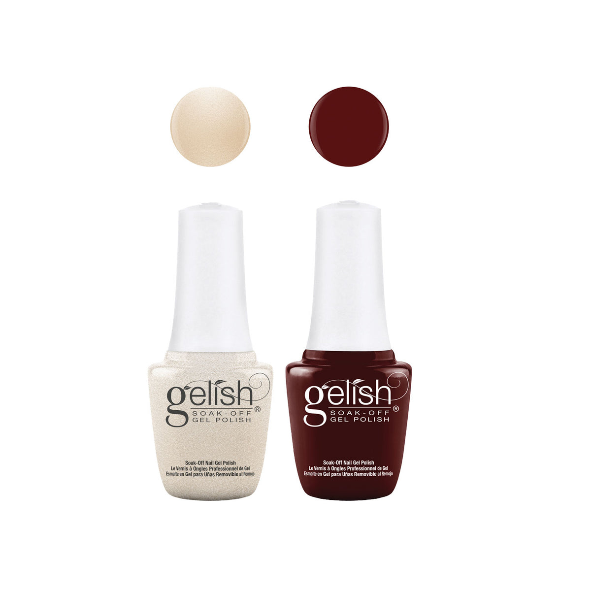 Gelish Mini & Morgan Taylor Out in the Open Gel Polish and Lacquer Set, 4 Pack