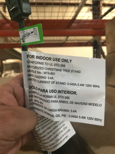 Home Heritage Rotating Christmas Tree Stand w/ Twinkly App Controlled RGB Lights