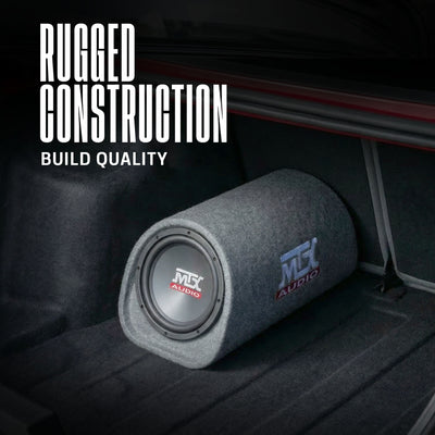 MTX AUDIO 240W Loaded Subwoofer Enclosure Amplified Tube Box Vented (Open Box)