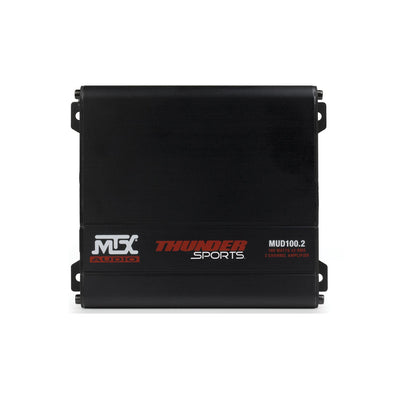 MTX MUD100.2 Mud Series 200 Watt RMS 2 Channel Outdoor Powersports Amplifier Kit - VMInnovations