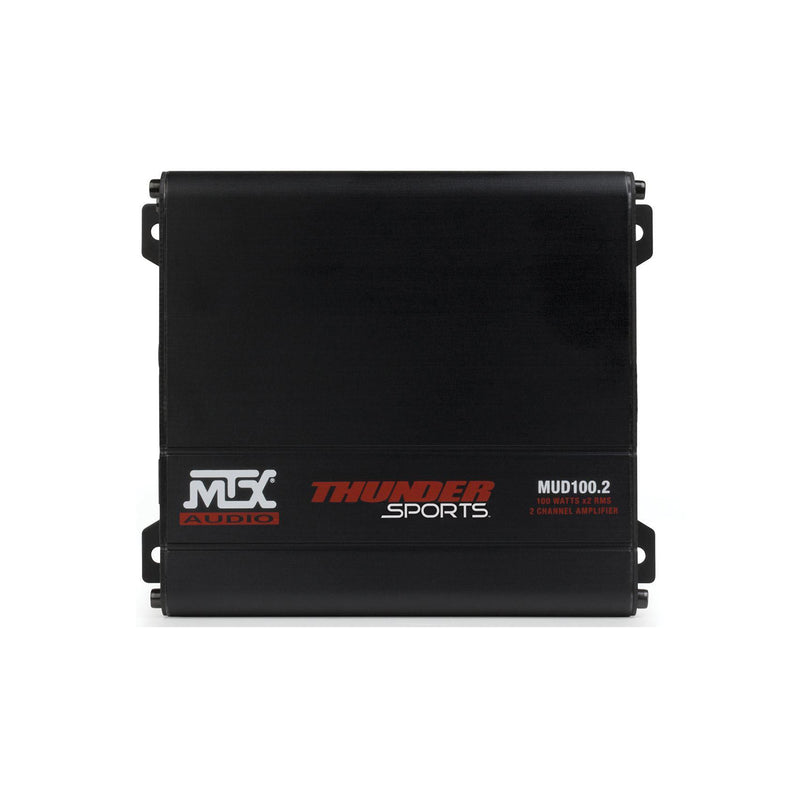 MTX Mud Series 200W RMS 2 Channel Amplifier Kit & Soundstorm 8 Gauge Wiring Kit