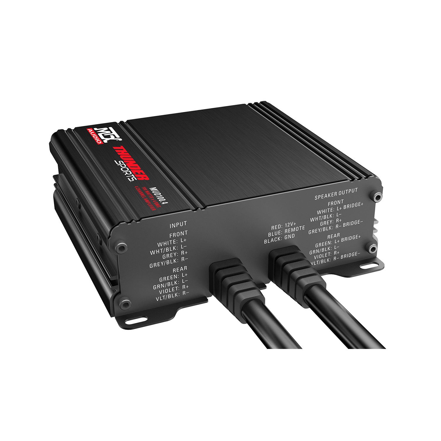 MUD100.4 Mud Series 400 W RMS 4 Channel Outdoor Powersports Amplifier Kit (Used) - VMInnovations