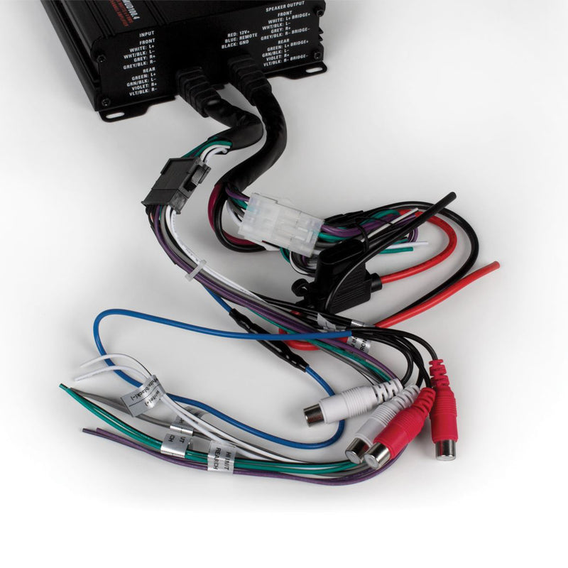 MTX 400W RMS Outdoor Amplifier and Soundstorm 8 Gauge Amp Complete Wiring Kit
