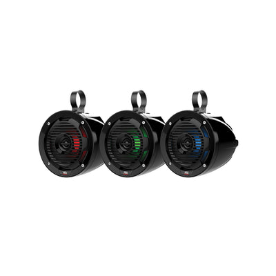 MTX MUD65PL Mud Series 6.5 Inch 50 Watt Cage Mount Coaxial RGB LED Speaker Pair - VMInnovations