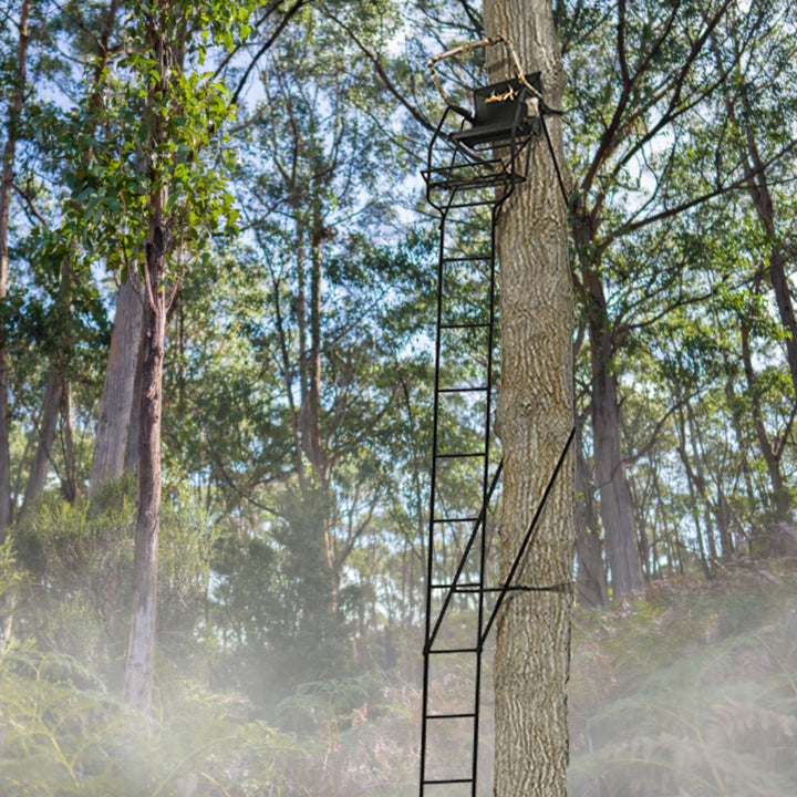Muddy The Stronghold 1.5 Deer Hunting Ladderstand, 1 Person Tree Stand(Open Box)