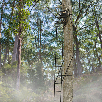 Muddy The Stronghold 1.5 Deer Hunting Ladderstand, 1 Person Tree Stand(Open Box) - VMInnovations