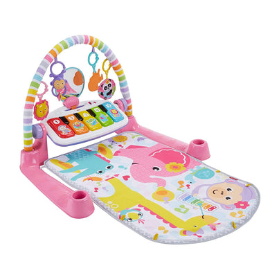 Fisher-Price Deluxe Kick 'n Play Musical Piano Gym with Soft Mat, Pink (Used)