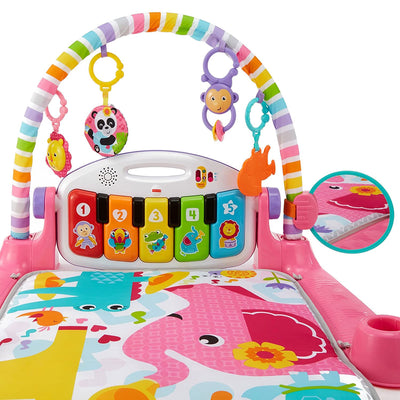 Fisher-Price Deluxe Kick 'n Play Musical Piano Gym w/ Soft Mat, Pink (Open Box)