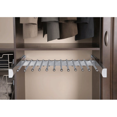 Rev-A-Shelf Sidelines PSCSL-3014SC-SC 30" Pull Out Pants Rack, Satin Chrome