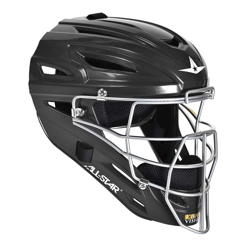 All-Star Sports Baseball Softball Protective Catchers Mask, Black (Open Box)