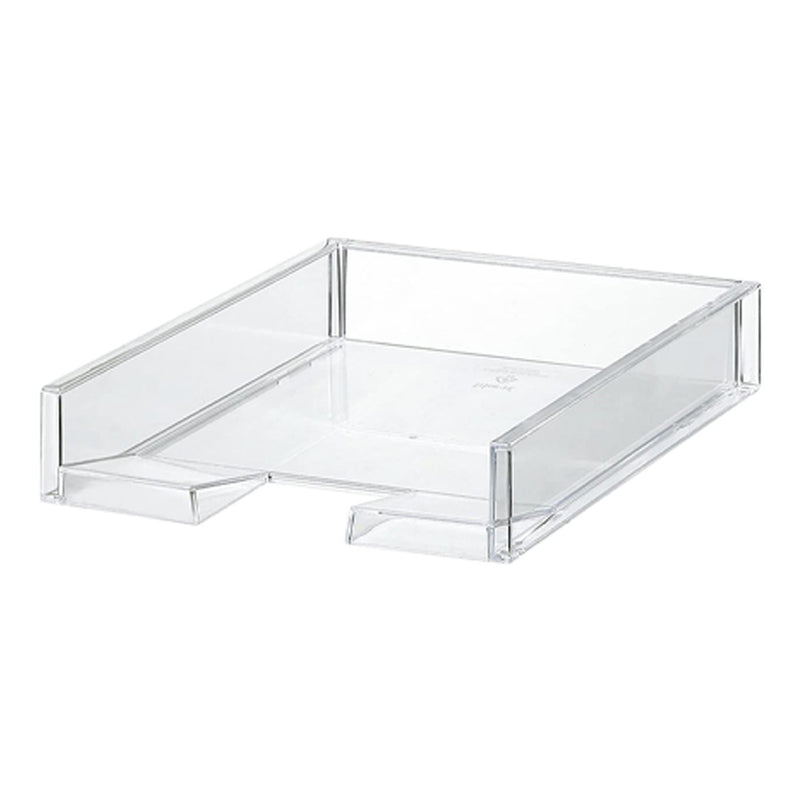 Like-It Universal Organizer Storage Tray Set for Home or Office, Clear (2 Pack)