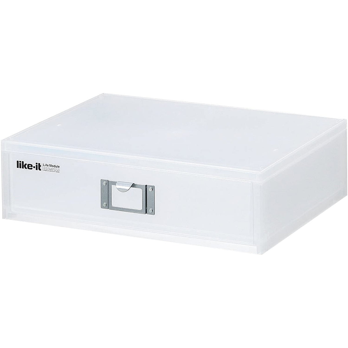 Like-It Universal Organizer Storage Tray Set for Home or Office, Clear (8 Pack)
