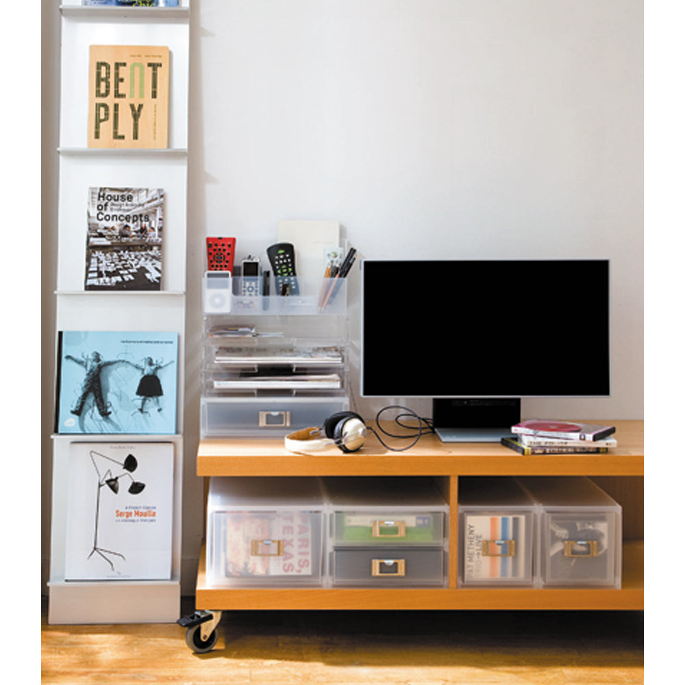 Like-It Universal Organizer Storage Tray Set for Home or Office, Clear (4 Pack)