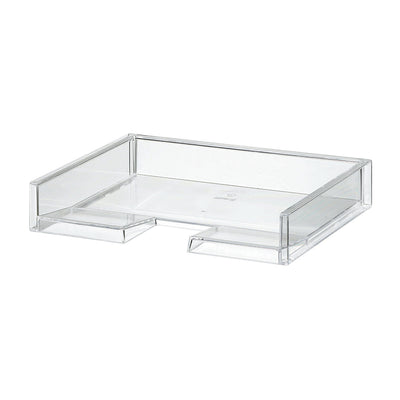 Like-It Universal Organizer Storage Tray Set for Home or Office, Clear (8 Pack)