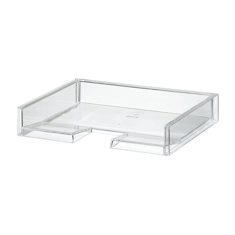Like-It Universal Organizer Storage Tray Set for Home or Office, Clear (8 Pack)