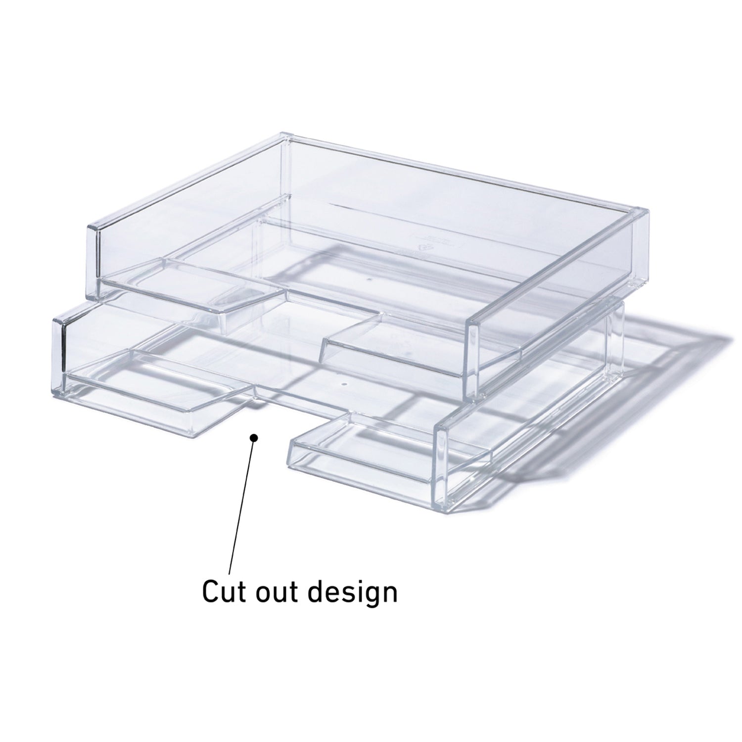 Like-It A4R File Tray Organizer Storage for Home, Desktop or Cosmetics (2 Pack)