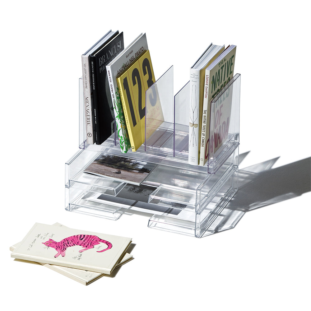 Like-It Universal Organizer Storage Tray Set for Home or Office, Clear (4 Pack)