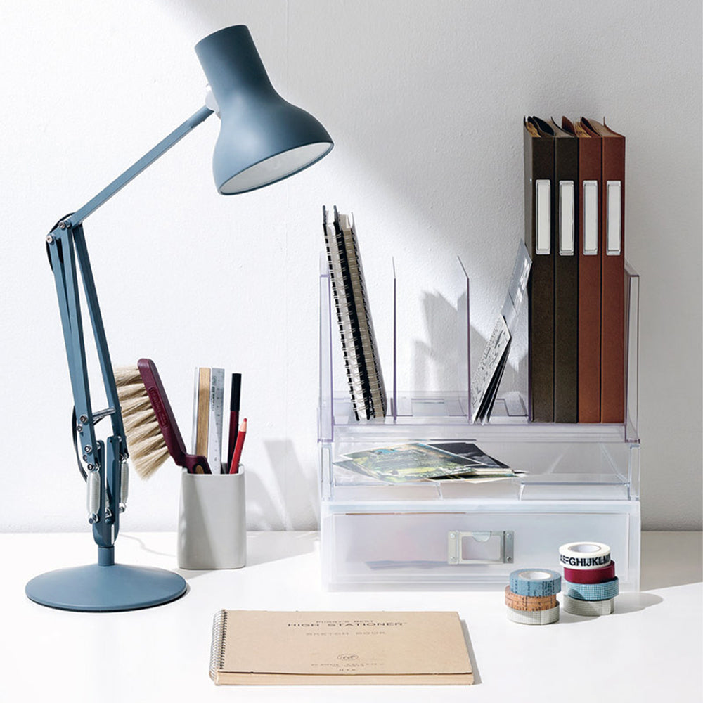 Like-It Universal Organizer Storage Tray Set for Home or Office, Clear (4 Pack)