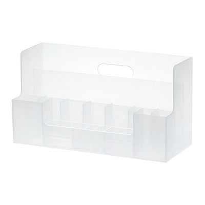 Like-It Universal Organizer Storage Tray Set for Home or Office, Clear (8 Pack)