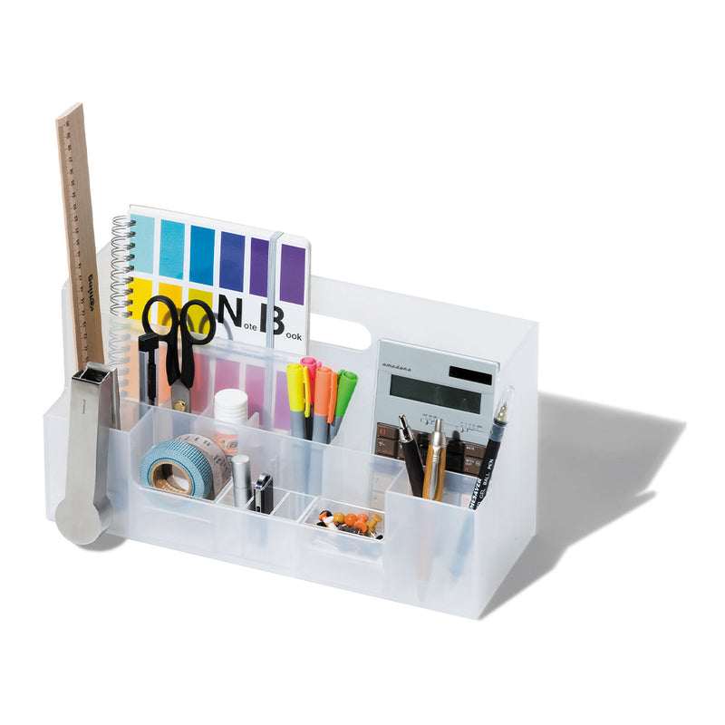 Like-It Universal Organizer Storage Tray Set for Home or Office, Clear (8 Pack)