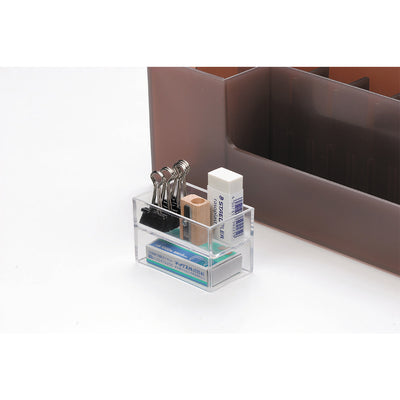 Like-It Universal Organizer Storage Tray Set for Home or Office, Clear (8 Pack)