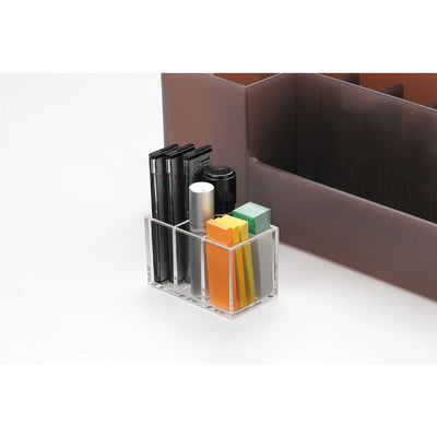 Like-It Universal Organizer Storage Tray Set for Home or Office, Clear (8 Pack)