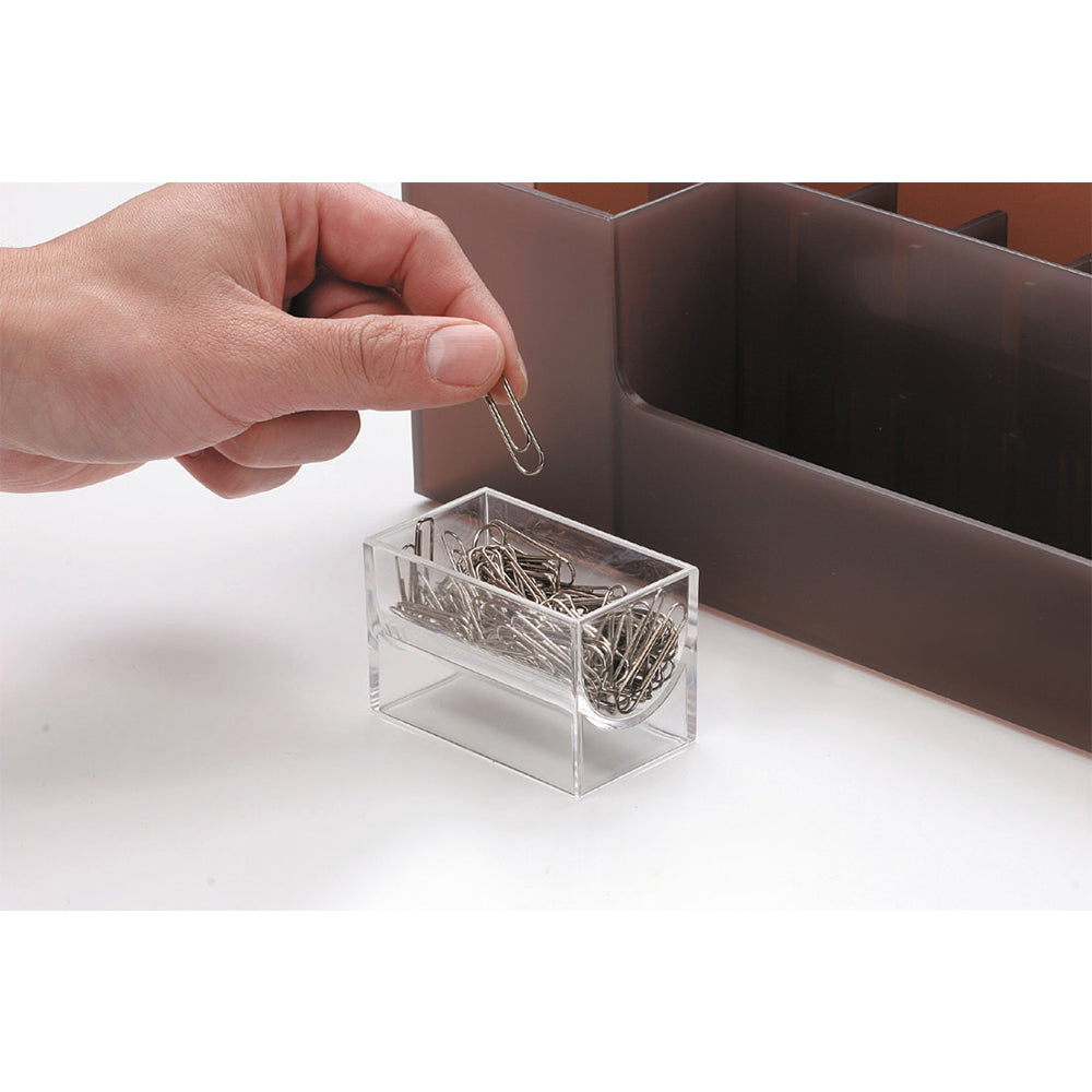 Like-It Universal Organizer Storage Tray Set for Home or Office, Clear (8 Pack)