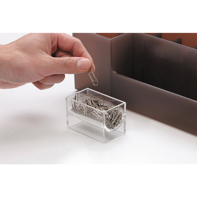Like-It Universal Organizer Storage Tray Set for Home or Office, Clear (8 Pack)