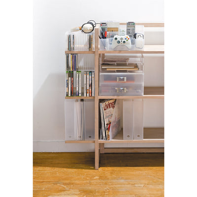 Like-It Universal Organizer Storage Tray Set for Home or Office, Clear (8 Pack)