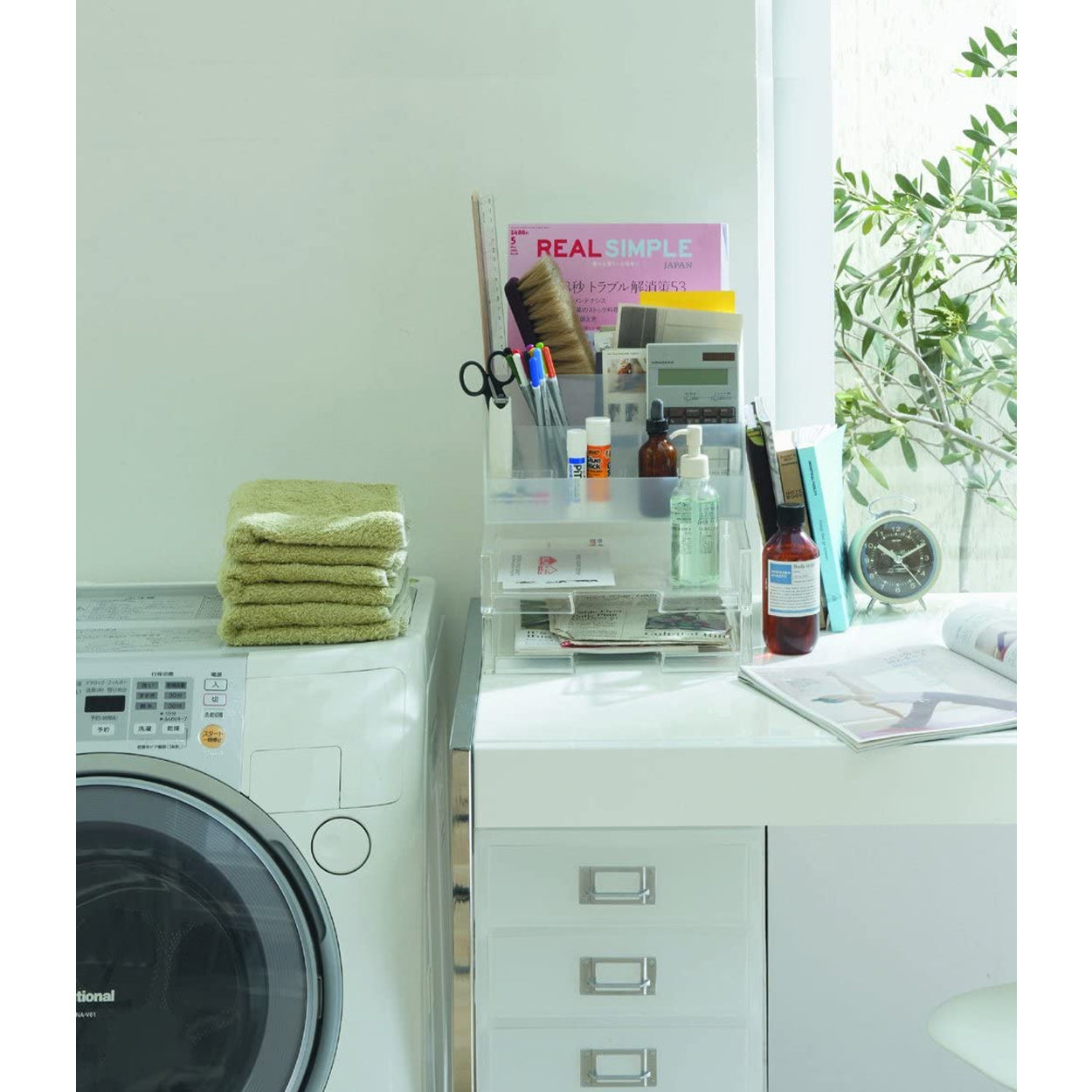 Like-It Universal Organizer Storage Tray Set for Home or Office, Clear (6 Pack)
