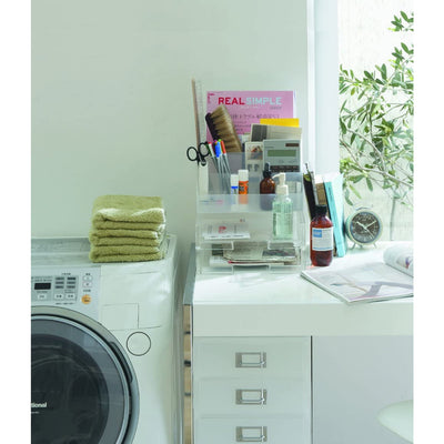 Like-It Universal Organizer Storage Tray Set for Home or Office, Clear (6 Pack)