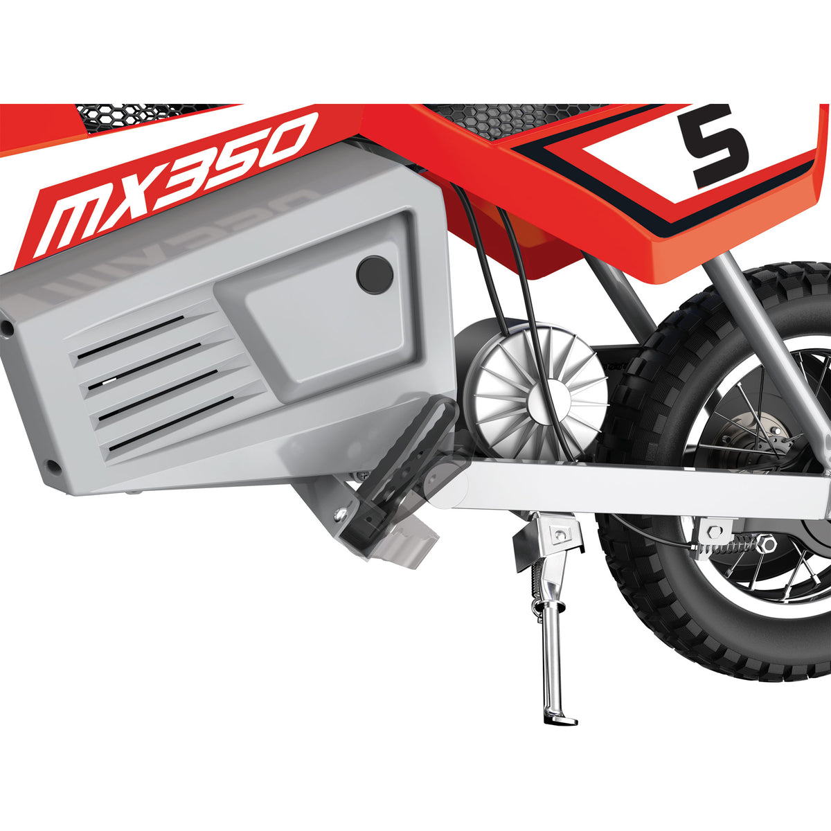 Razor MX350 Dirt Rocket Kids Electric Dirt Bike, Helmet, & Elbow & Knee Pad Set