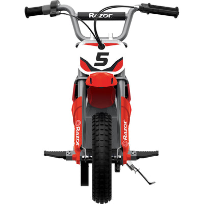Razor MX350 Dirt Rocket Kids Electric Dirt Bike, Helmet, & Elbow & Knee Pad Set