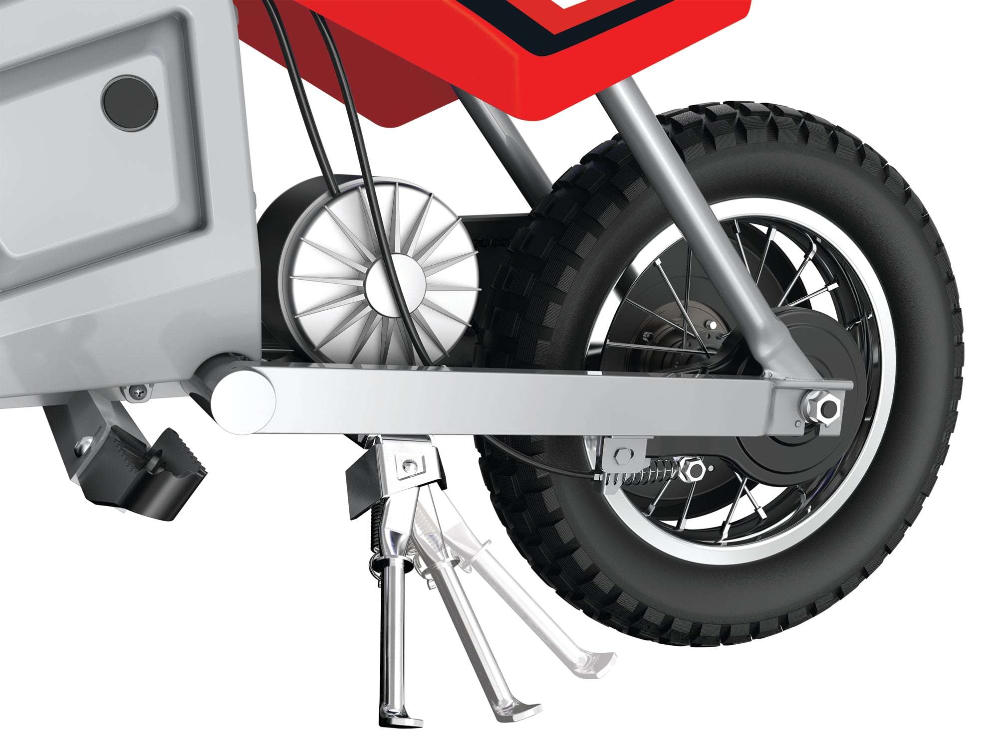 Razor MX350 Dirt Rocket Electric Toy Motocross Ride On Dirt Bike w/ Helmet, Red