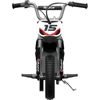 Razor MX400 Dirt Rocket 24V Electric Dirt Bike, Helmet, & Elbow & Knee Pad Set