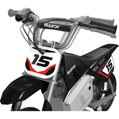 Razor MX400 Dirt Rocket 24V Electric Dirt Bike, Helmet, & Elbow & Knee Pad Set - VMInnovations