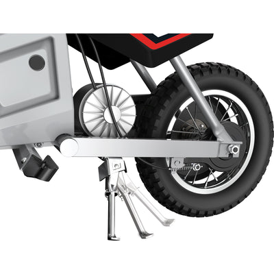 Razor MX400 Dirt Rocket 24V Electric Dirt Bike, Helmet, & Elbow & Knee Pad Set - VMInnovations