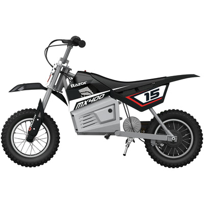 Razor MX400 24V Dirt Rocket Electric Motorcycle Bike | Black (Damaged)