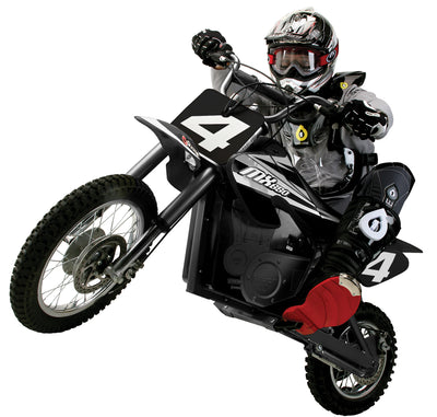 Razor MX650 Dirt Rocket Electric Motocross Motorcycle Dirt Bike w/Helmet, Black