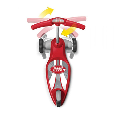Radio Flyer 539S My 1st Scooter Stable 3 Wheeled Sport Ages 2+ Kid Scooter, Red