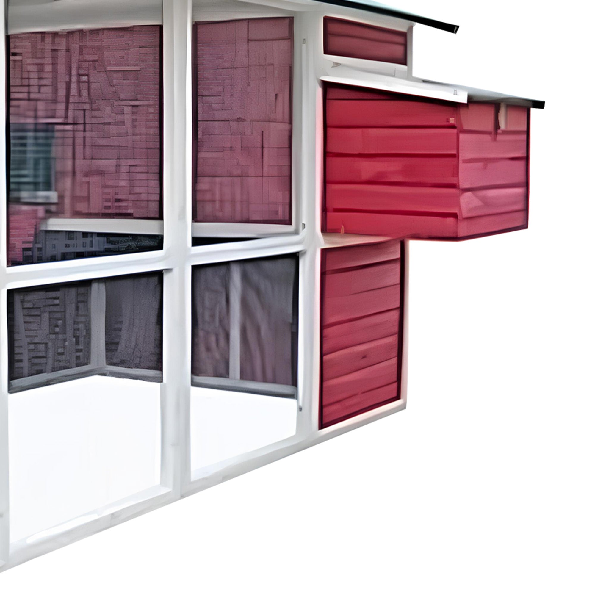 My Backyard Farm Medium Sized 50x76x50 Inch Vintage Chicken Coop, Red (Open Box) - VMInnovations